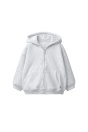 Zara КУРТКА С КАПЮШОНОМ И ЗАСТЕЖКОЙ-МОЛНИЕЙ серого цвета