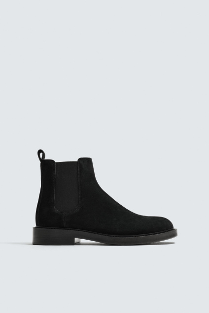 Zara КОЖАНЫЕ САПОГИ ЧЕЛСИ 495680313-800-39