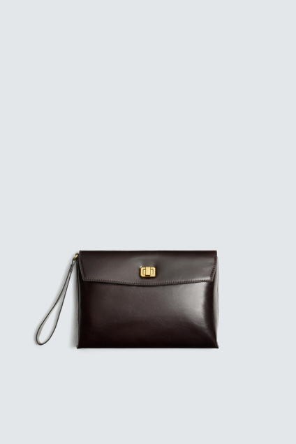 Zara КОЖАНЫЙ КЛАТЧ 495707344-700-3