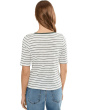 Petite NZT Elbow Sleeve Stripe Notch Tee
