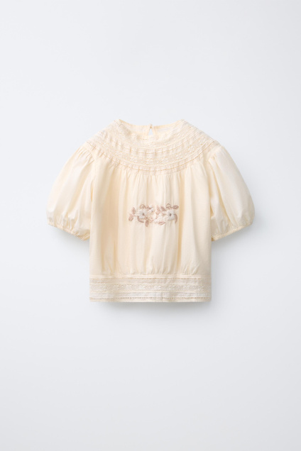 Zara БЛУЗКА С ВЫШИВКОЙ 517460605-712-7