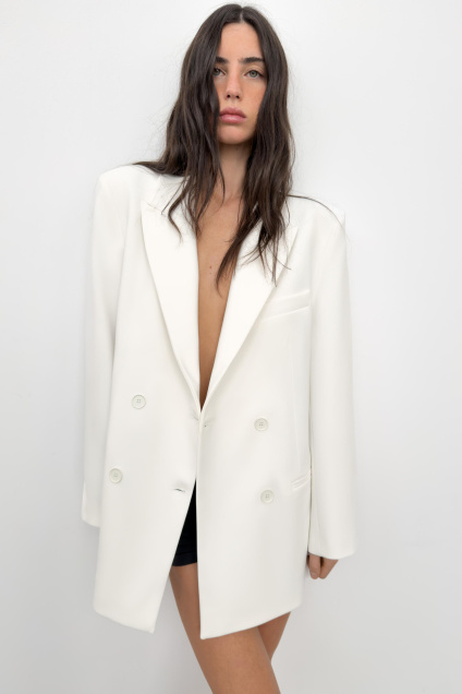 Zara ДВУБОРТНЫЙ БЛЕЙЗЕР БОЛЬШОГО РАЗМЕРА 531403429-251-10