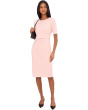 Mini Bow Front Sheath Dress