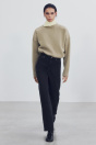 Zara ДЖИНСЫ ZW COLLECTION COMFORT WIDE LE HIGH-RISE черного ЦВЕТА