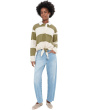 Hattie High-Rise Crop Barrel in Gesture