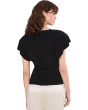 Cap Sleeve Shoulder Pad Top