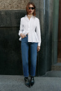 Zara Облегающие ДЖИНСЫ Z1975 СО СРЕДНЕЙ ТАЛИЕЙ И синим бисером