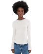 Heather Tipped Long Sleeve Crew