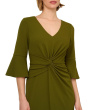 Twist Crepe Short Dress