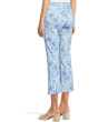 Elastic Waist, Pull On Printed Pants With Faux Welt Pockets