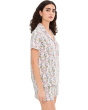 Short Sleeve Shorty Cotton Knit Pajama Set