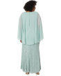 Plus Size Long Lace Capelet