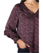 Long Sleeve Woven Blouse W/ Ruffles
