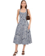 Racer Paneled Midi Dress
