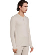 Herringbone Long Sleeve Henley & Pajama Pant Set