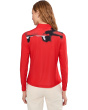 Flare Print Long Sleeve Sunsense 1/4 Zip Top