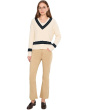 Kelsey High-Rise Fab Ab Ankle Flare in Biscotti