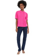 Short Sleeve Scallop Trim Top
