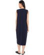 Petite Pima Cotton Stretch Jersey Crew Neck Dress