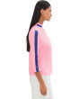 Textured Ottoman 3/4 Sleeve 1/4 Zip Top