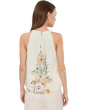 High Neck Sleeveless Blouse
