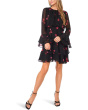 Long Sleeve Ruffled Mini Dress