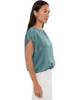Petite Lightweight Satin Shimmer Square Top