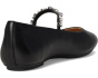 Delicato Pearls-And-Crystal Soft-Leather Ballerinas