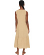 V-neck - Sleeveless Tiered Dress