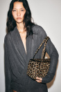 Zara КОЖАНАЯ СУМКА CITY С ЛЕОПАРДОВЫМ принтом В ВИДЕ ЖИВОТНЫХ