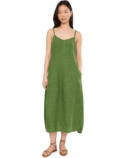 Eileen Fisher Женское стиранное платье-батист из органического льна Delave во всю длину