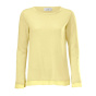 Designer-Pullover m. Chiffon, lemon