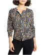 Petite Stitch Print Snap It Up Cardigan