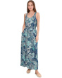 Sleeveless Woven Maxi Dress with Self Belt