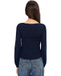 Smocked Boatneck Top