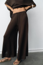 Zara БРЮКИ ИЗ ПЛОТНОЙ ТКАНИ коричневого ЦВЕТА С РАЗРЕЗАМИ