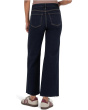 Petite Charlotte High Rise Wide Front Seam Leg Raw Hem