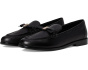Deco Bow Pebbled Leather Loafers