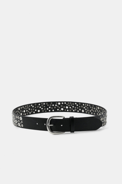 Zara КОЖАНЫЙ РЕМЕШОК С ЗАКЛЕПКАМИ И ОТВЕРСТИЯМИ 546790015-800-80