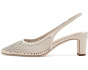 Klaire Perforated Leather Slingback Pumps