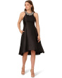 Beaded Mikado Midi Dress