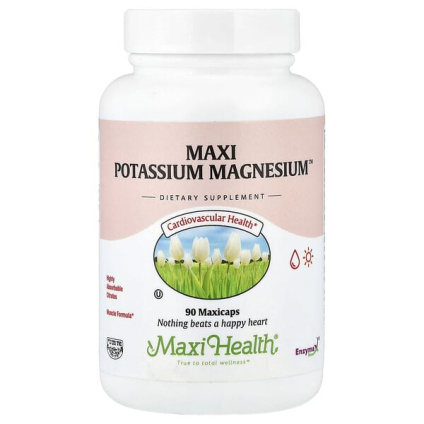 Maxi Health, Maxi Potassium Magnesium™, 90 капсул Maxi