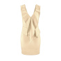 Volant-Kleid, champagner