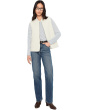 Organic Linen Cotton Crepe Stand Collar Vest