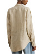 Relaxed Fit Striped Linen Shirt