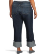 Plus Sienna High Rise Straight Leg-roll Up 5"