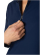 Long Sleeve Collared Zip Front Knit Shirt