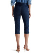 Maisie Pull-On Denim Capri in Hyacinth