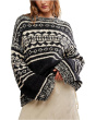 Free People Женский свитер с рисунком Дани