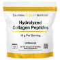 California Gold Nutrition, пептиды гидролизованного коллагена типов I и III, без добавок, 460 г (1,01 фунта)
